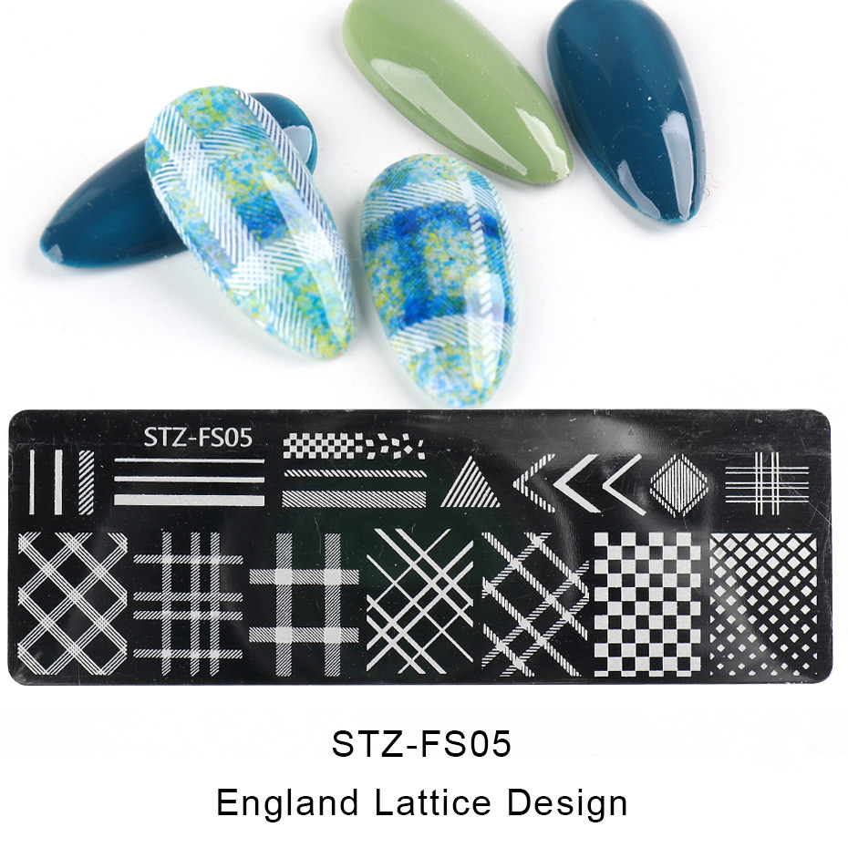 Пластина для стемпинга STZ-FS05 England Lattice Design